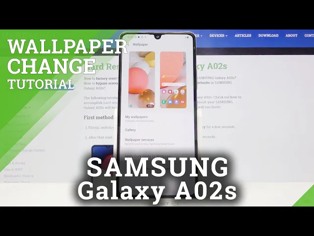 Video thumbnail for How to Change Wallpaper in SAMSUNG Galaxy A02s