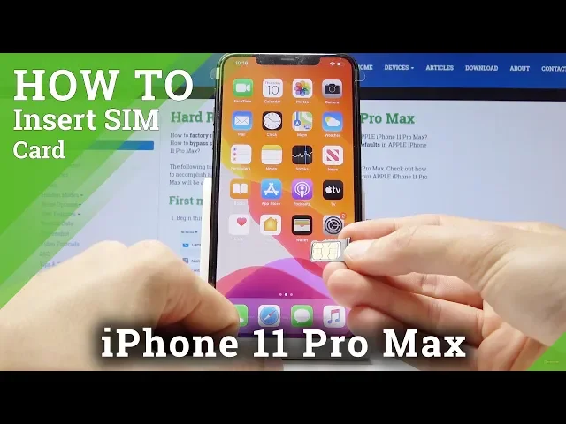 Video thumbnail for How to Insert Nano SIM to iPhone 11 Pro Max - iPhone SIM Card Slot