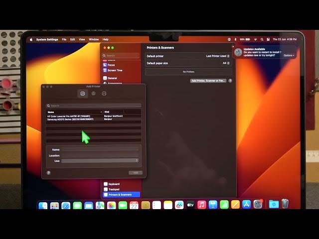 Video thumbnail for How To Connect Printer With Macbook Air M2 2023