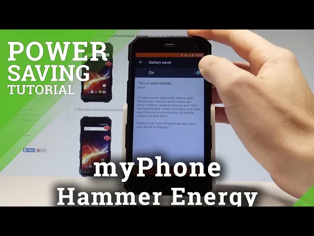 Video thumbnail for How to Save Battery in myPhone Hammer Energy - Power Saving |HardReset.Info
