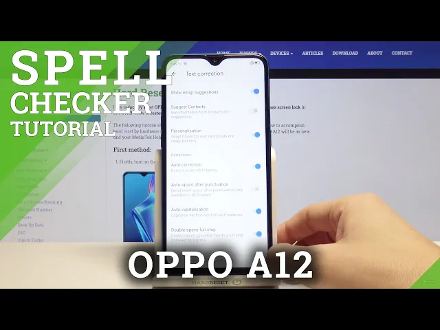 Video thumbnail for How to Turn On Spell Check in OPPO A12 – Text Correction Options