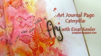 Video thumbnail for Mixed Media Art Journal Page: Caterpillar