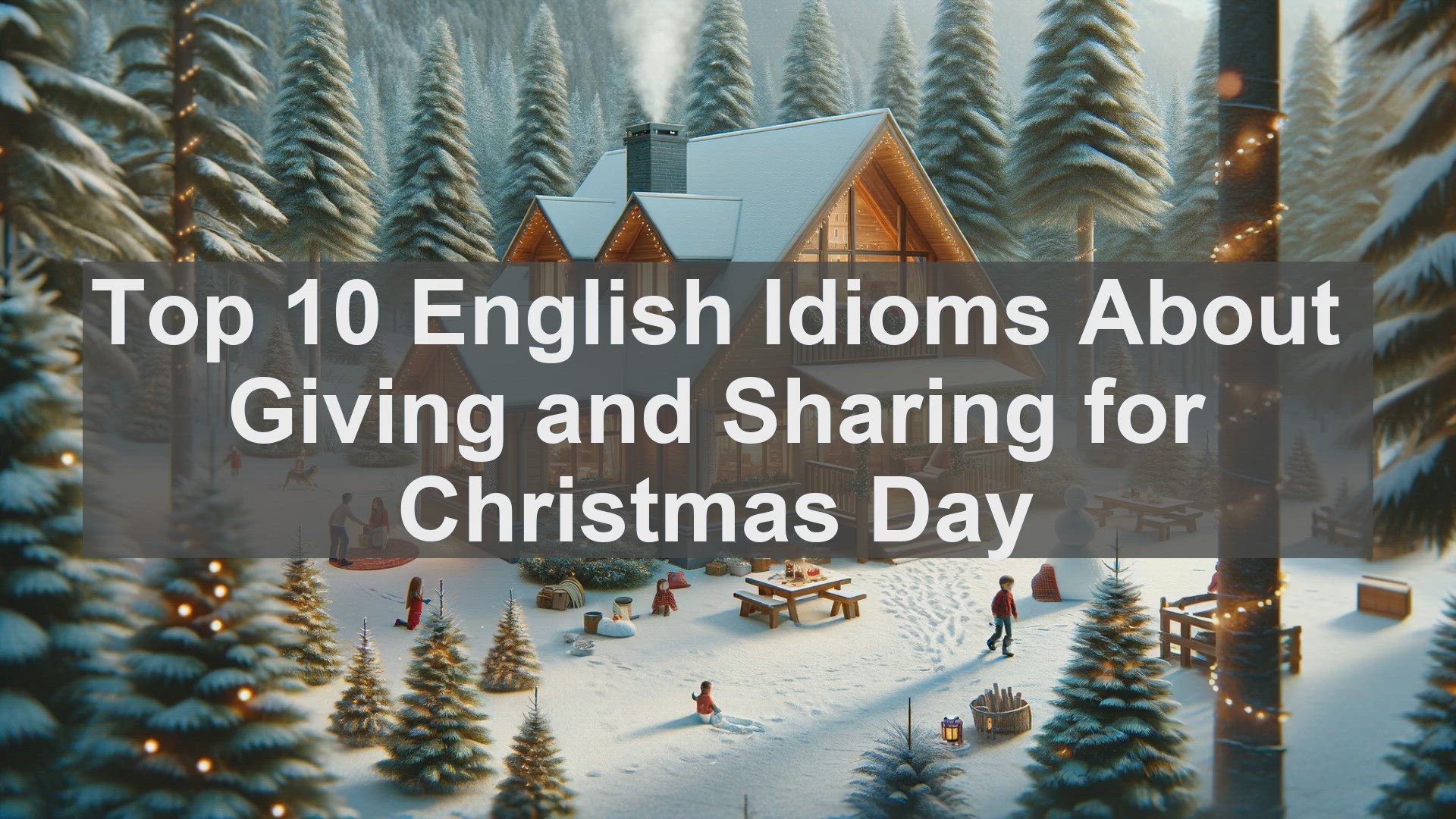 'Video thumbnail for Top 10 English Idioms About Giving and Sharing for Christmas Day'