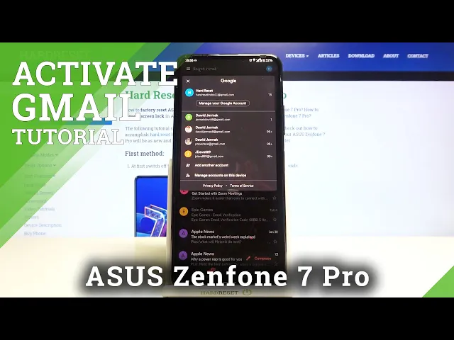 Video thumbnail for How to Logout from Gmail Account on ASUS Zenfone 7 Pro – Delete Gmail