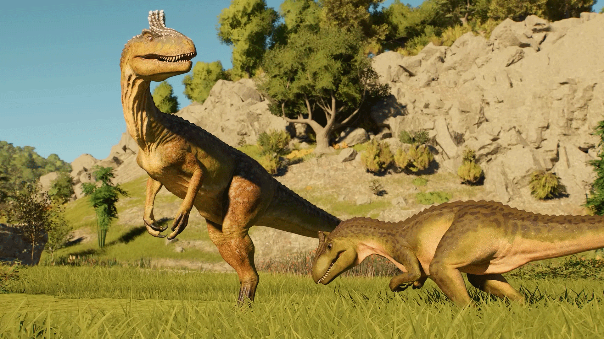 Video thumbnail for Jurassic World Evolution 3 - Official Cryolophosaurus Trailer