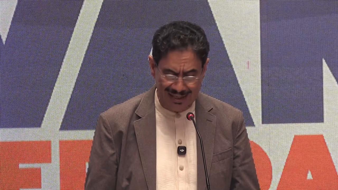 Video thumbnail for Colombia: Colombian presidential candidate Cepeda unveils anti-corruption plan ahead of election.