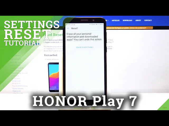 Video thumbnail for Hard Reset HUAWEI Honor Play 7 – Reset Settings