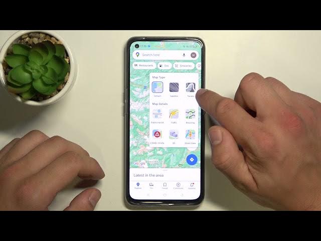 Video thumbnail for How to Change Map In Google Maps on Realme GT 5G - Switch to Sattelite Viev on REALME GT 5G