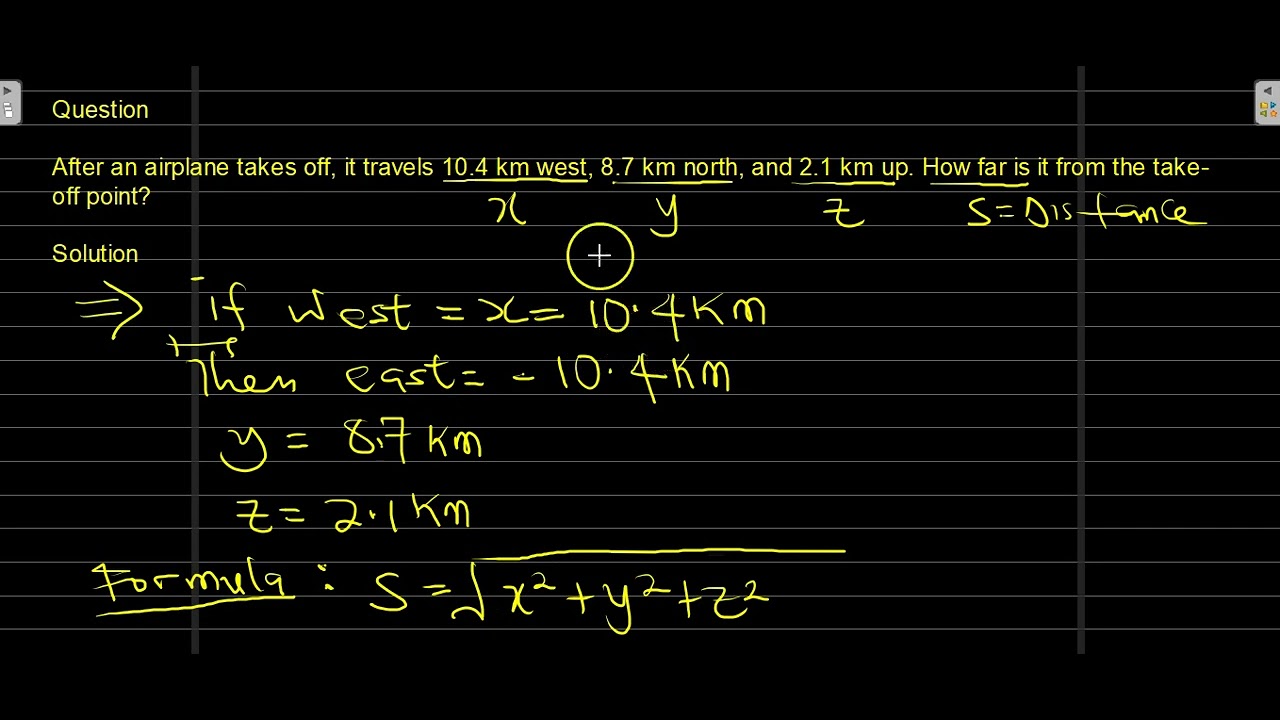 'Video thumbnail for after an airplane takes off it travels 10 4 km west'