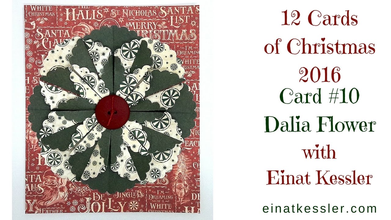 Video thumbnail for 12 Cards of Christmas #11 - Dahlia Flower. CHECK OUT THE LIMITED TIME OFFER IN DESCRIPTION!