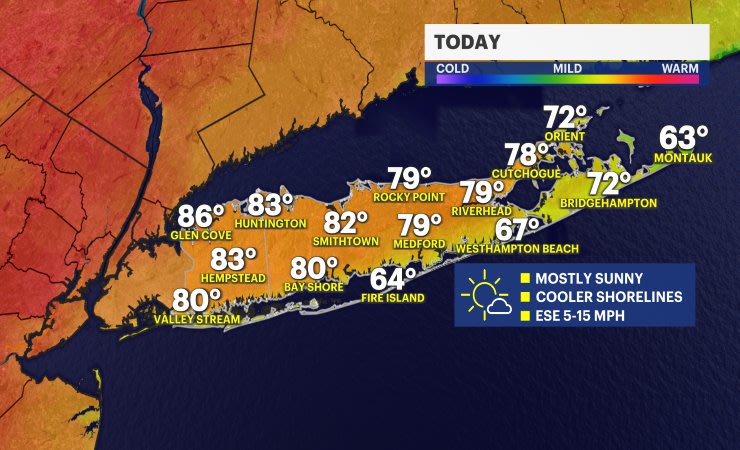 Video thumbnail for Heat Alert: It will feel like summer as parts of Long Island reach the 90s