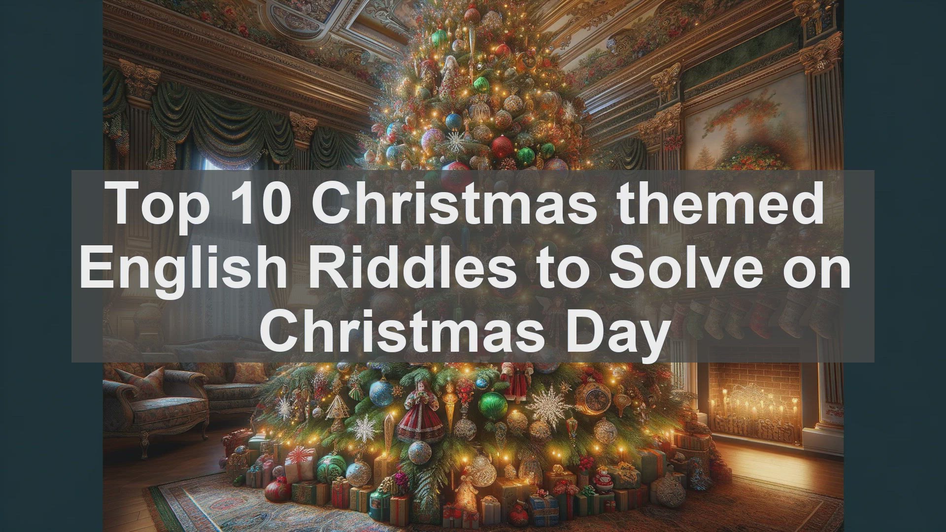 'Video thumbnail for Top 10 Christmas themed English Riddles to Solve on Christmas Day'