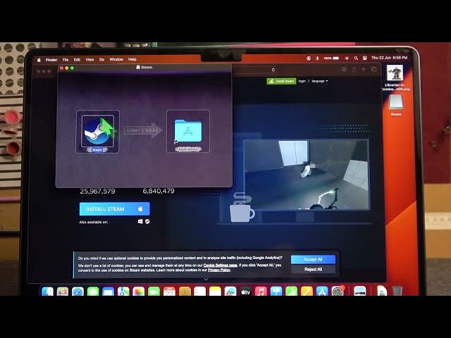 Video thumbnail for How To Install Steam On Macbook Air M2 2023