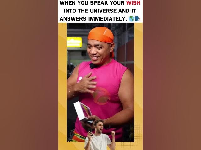 Video thumbnail for When you speak your wish into the universe and it answers immediately.