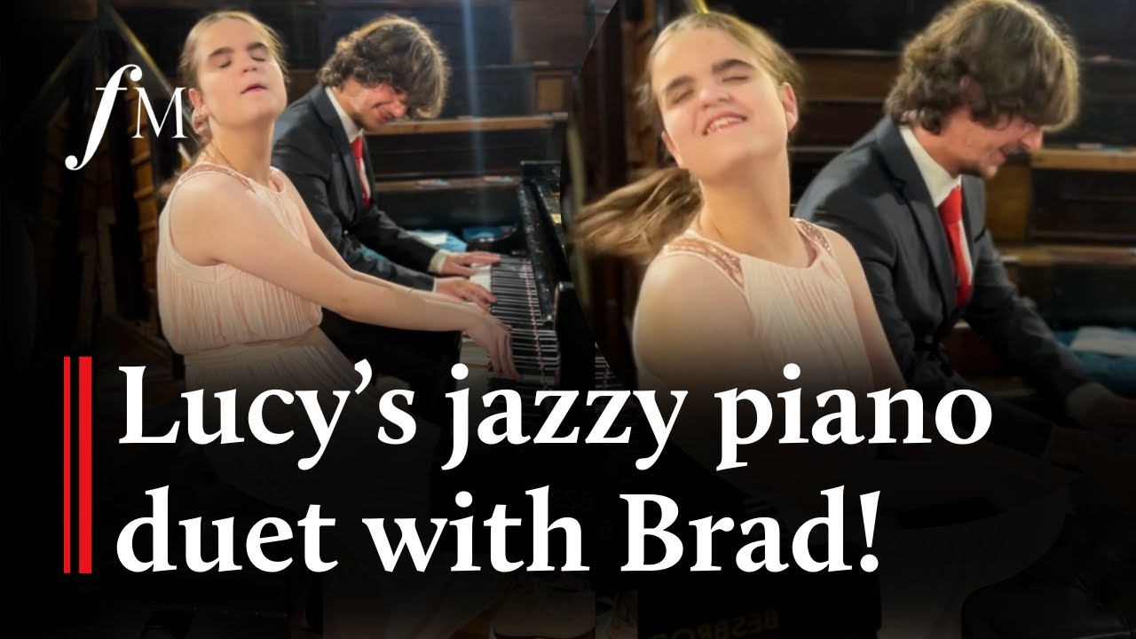 Video thumbnail for Star pianist Lucy improvises infectious boogie-woogie duet with Brad Kella | Classic FM