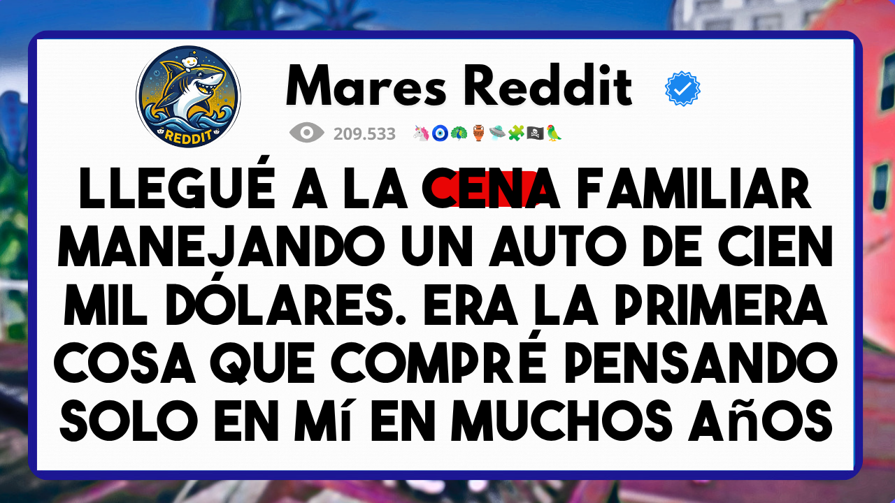 Video thumbnail for Llegué a la cena familiar manejando un auto