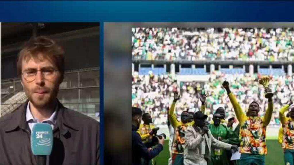 Video thumbnail for Senegal celebrate AFCON win at Stade de France after being stripped of title