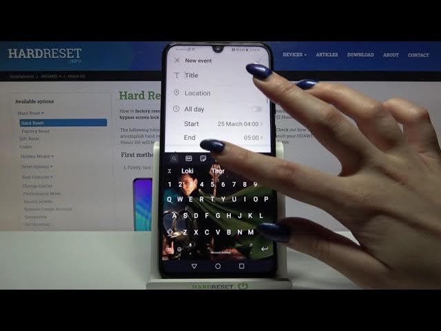 Video thumbnail for How to Add Event to Calendar in Honor 20i – Set Up Reminder