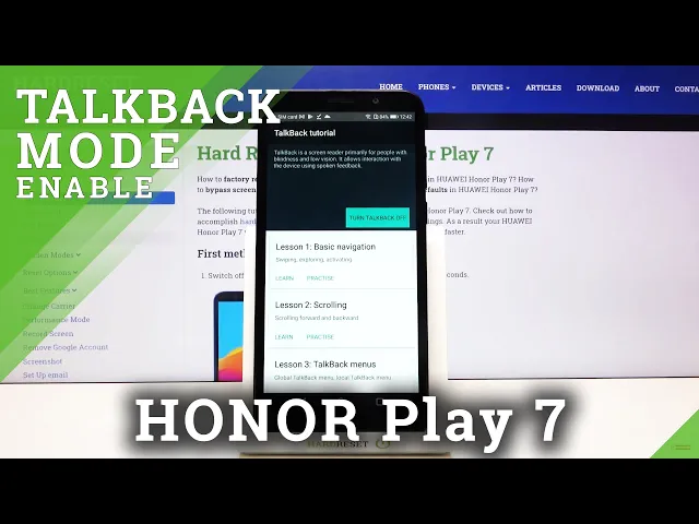 Video thumbnail for How to Activate TalkBack Feature in Honor Play 7 – Use TalkBack