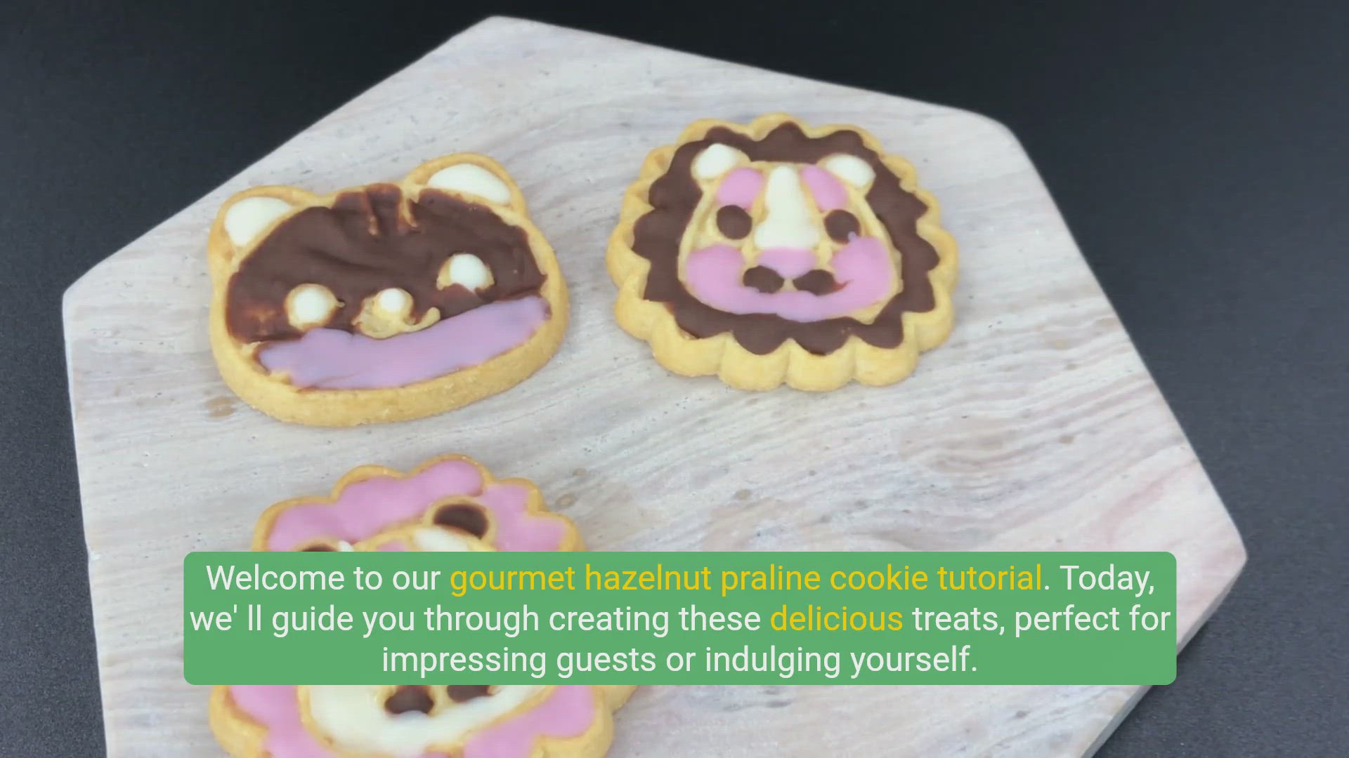 'Video thumbnail for 5 Minute Delicious Gourmet Hazelnut Praline Cookies'