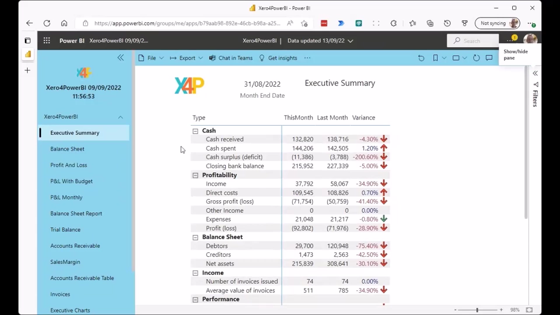 Video thumbnail for Xero4PowerBIDemo