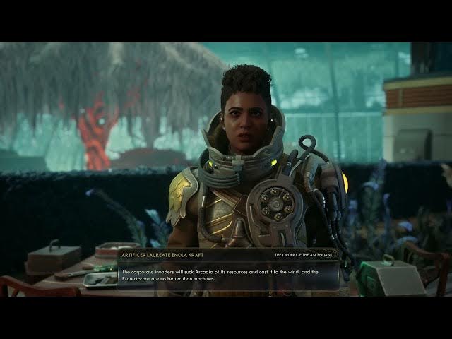 Video thumbnail for The Outer Worlds 2 - An Equitable Arrangement: Speak with Laureate Enola Kraft and Vicar Alden Levin