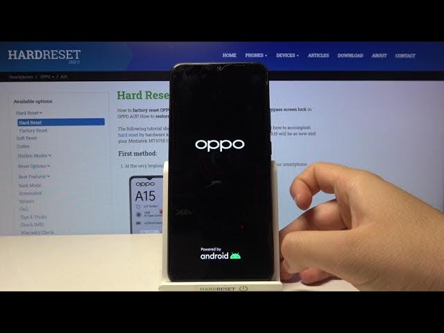 Video thumbnail for How to Power On OPPO A15?