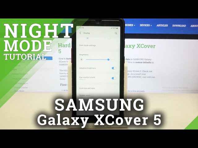 Video thumbnail for How to Enable Eye Comfort Mode in SAMSUNG Galaxy XCover 5 – Turn On Blue Light Filter