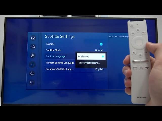 Video thumbnail for Choose Favorite Subtitle Language on Samsung 55-inch Smart TV - Samsung The Frame Setup and Config