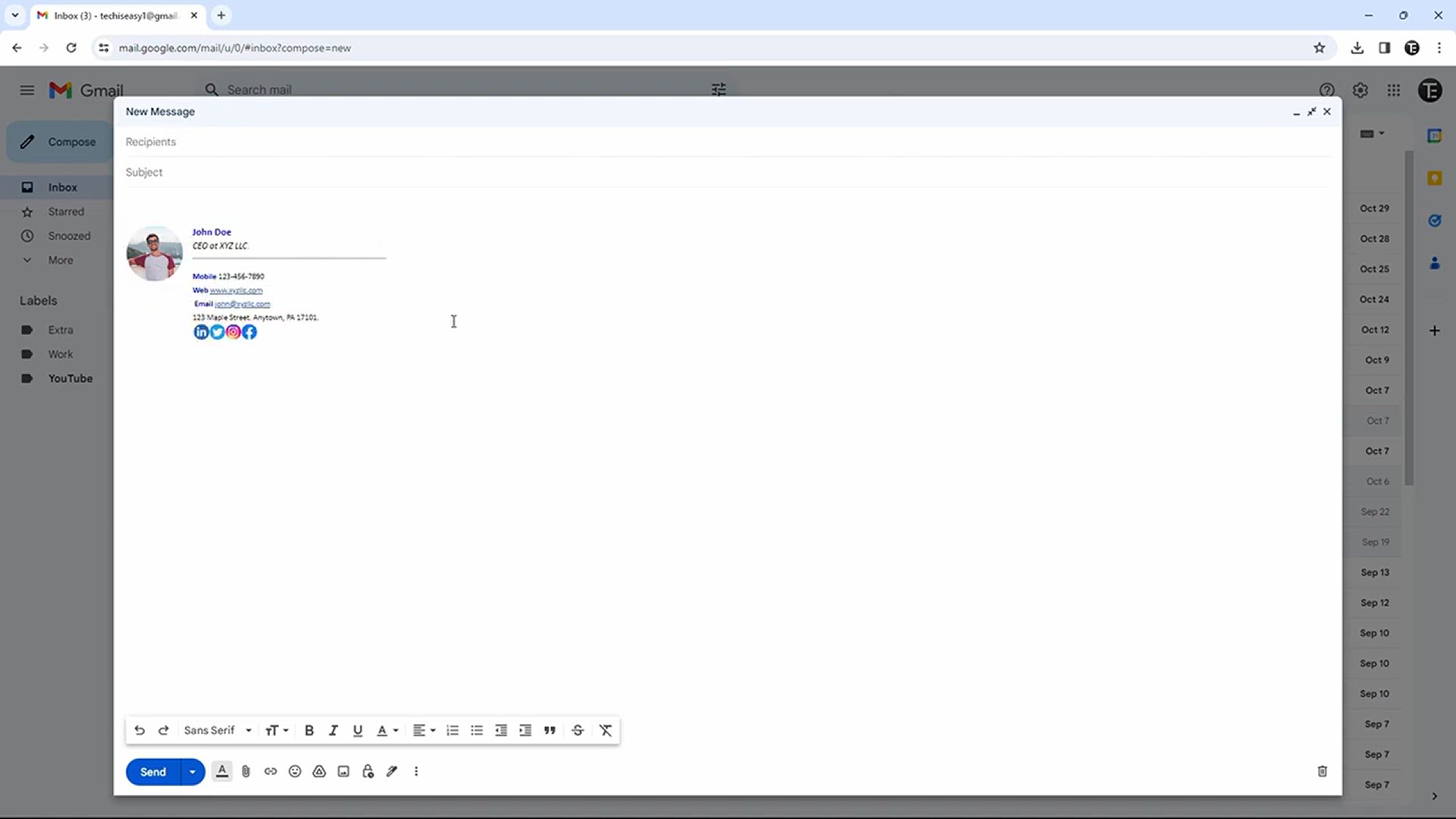 'Video thumbnail for How To Add Signature in Gmail (With Professional Design)'