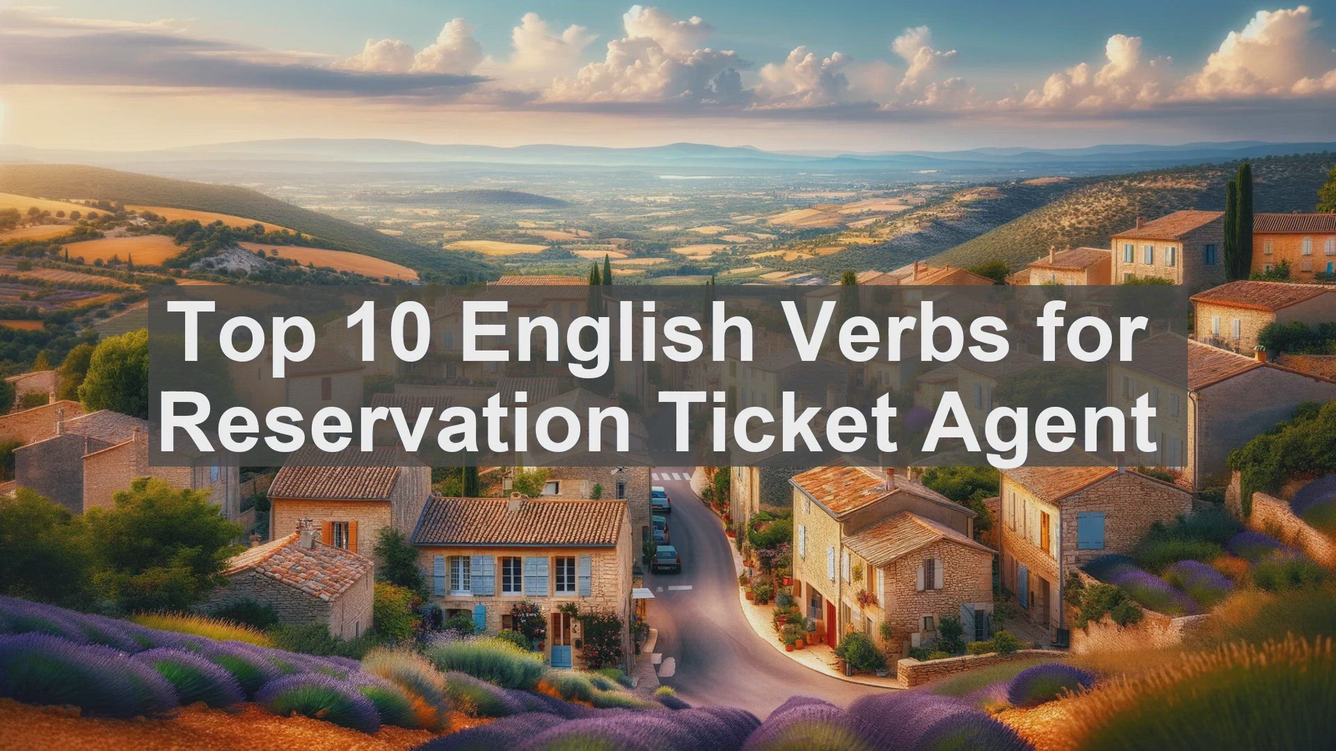 'Video thumbnail for Top 10 English Verbs for Reservation Ticket Agent'