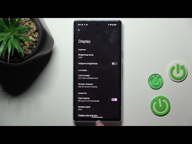 Video thumbnail for How to Adjust the Screen Timeout Value on GOOGLE Pixel 7a - Auto Screen Off - Screen Sleep Timer