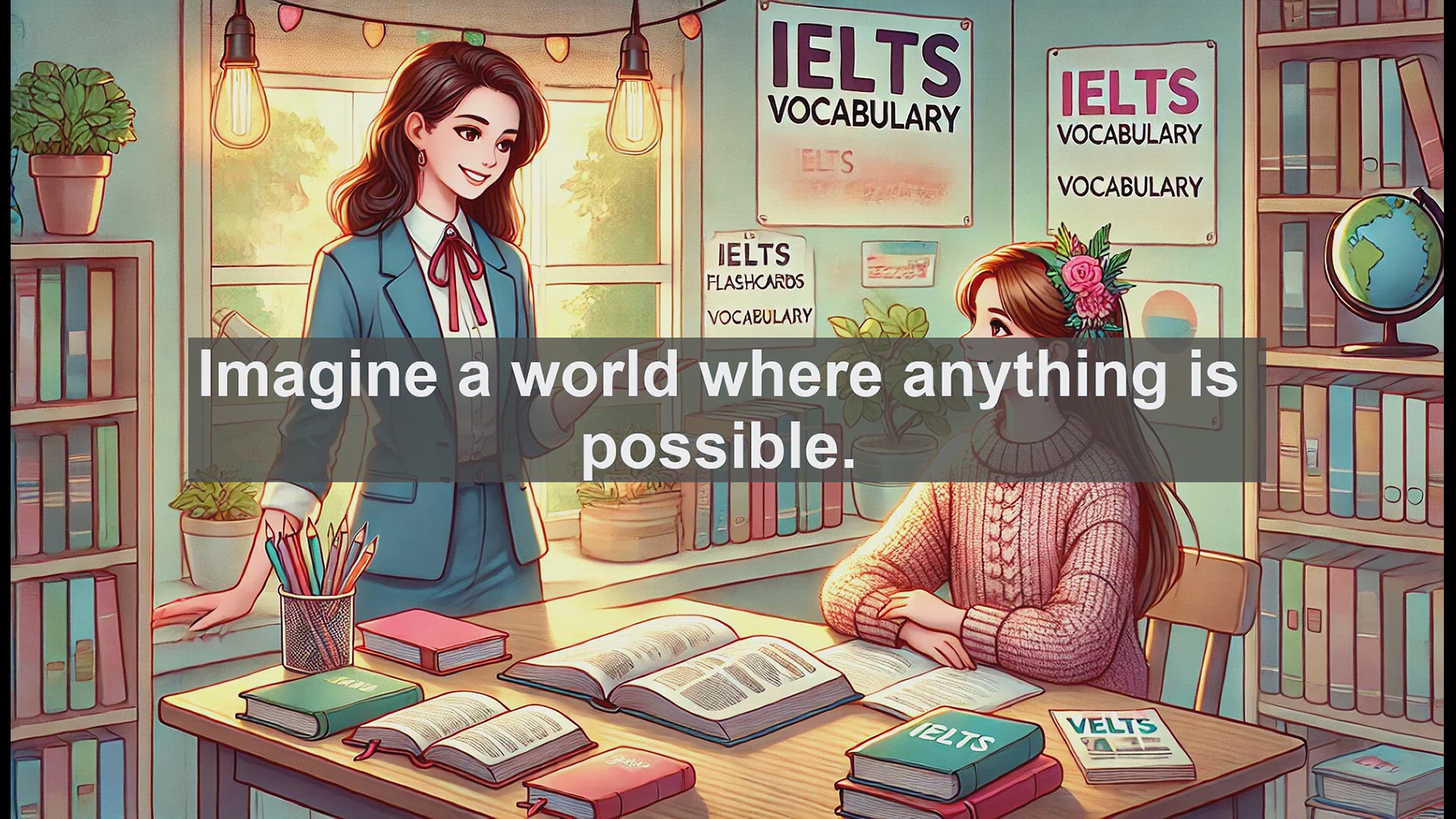 'Video thumbnail for 5000 Must Know IELTS 8.0 Vocabulary - Mastering 'Imaginable': A Key Word for IELTS Success'
