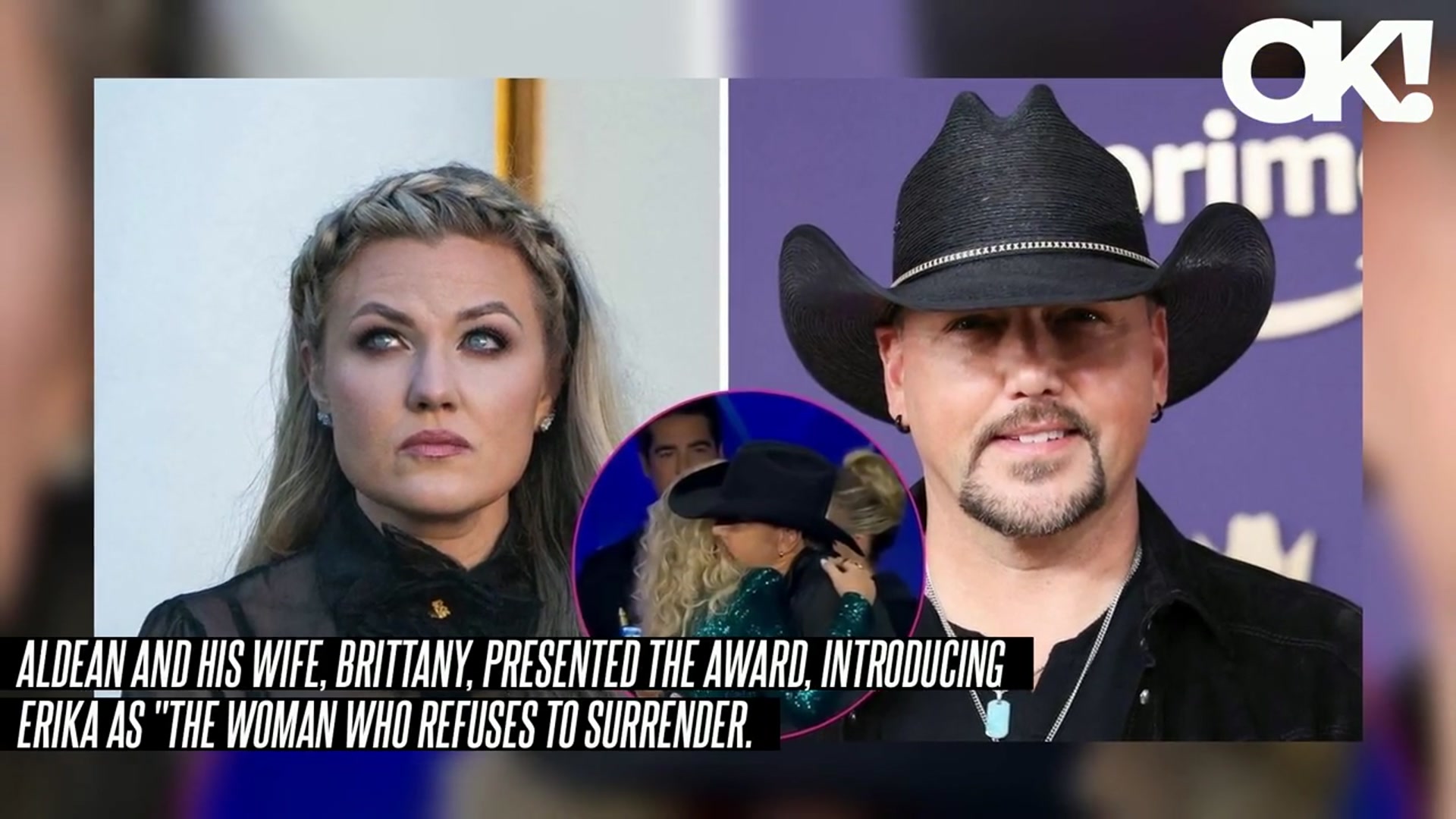 'Video thumbnail for Erika Kirk Accused of Being 'Too Touchy-Feely' After Hug With Jason Aldean Goes Viral: Watch'