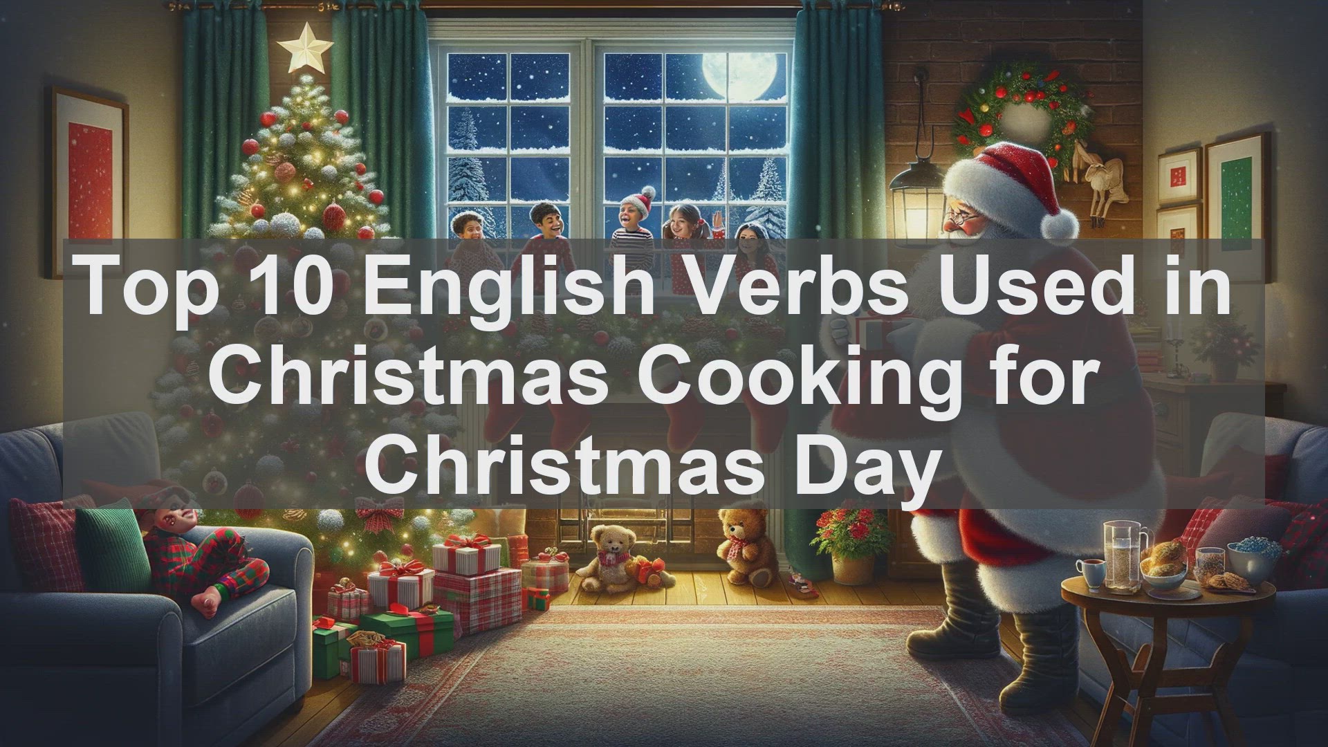 'Video thumbnail for Top 10 English Verbs Used in Christmas Cooking for Christmas Day'