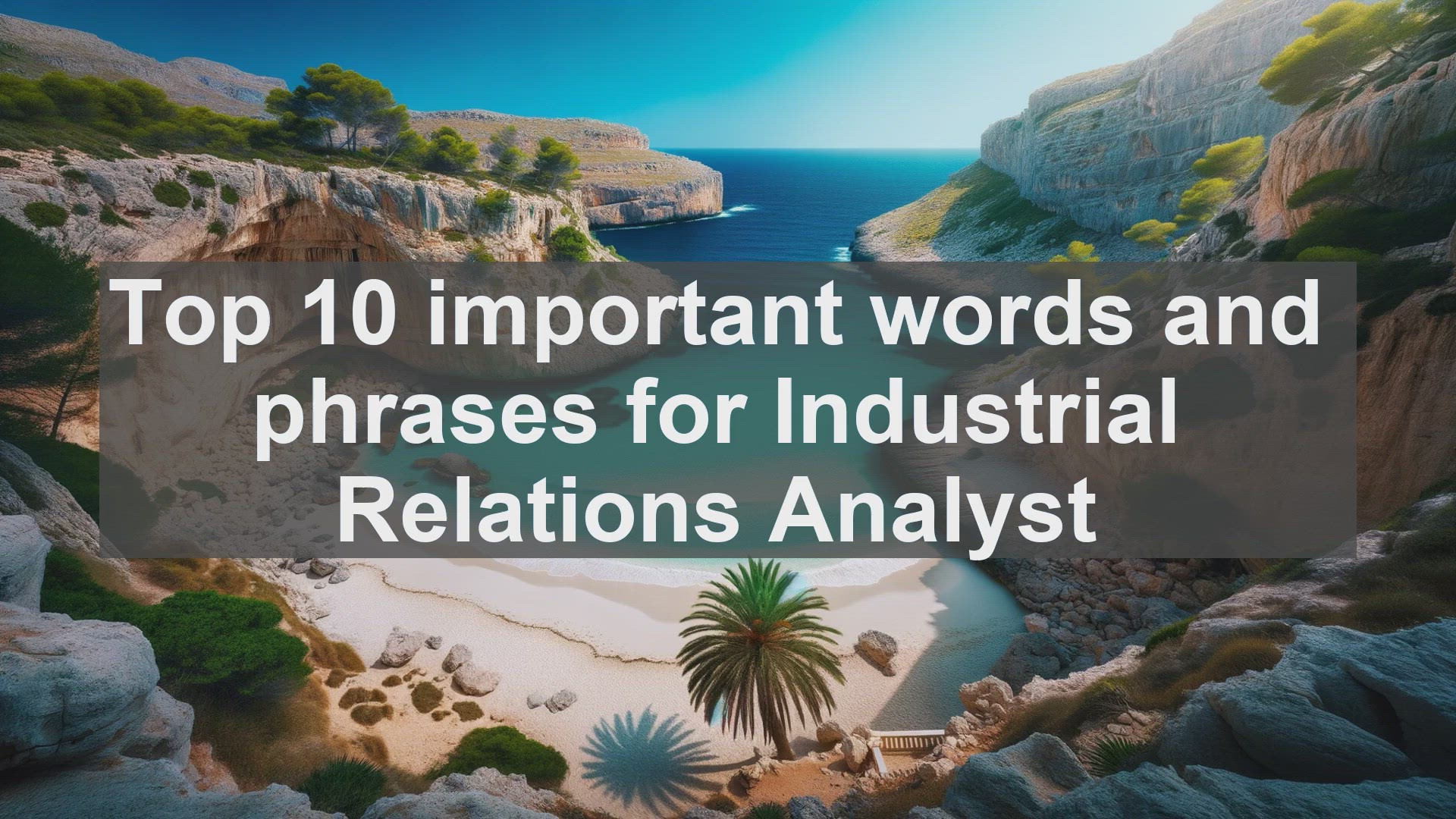 'Video thumbnail for Top 10 important words and phrases for Industrial Relations Analyst'