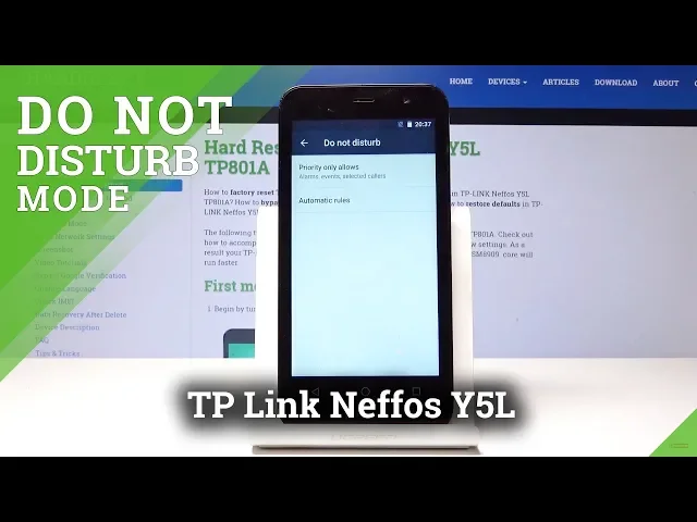 Video thumbnail for How to enable Do Not Disturb Mode in TP Link Neffos Y5L - Silent Mode