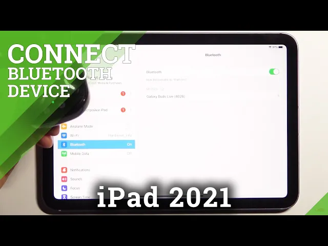 Video thumbnail for How to Connect Samsung Galaxy Buds Live with iPad mini 2021 - Pairing Bluetooth Devices on iOS iPad