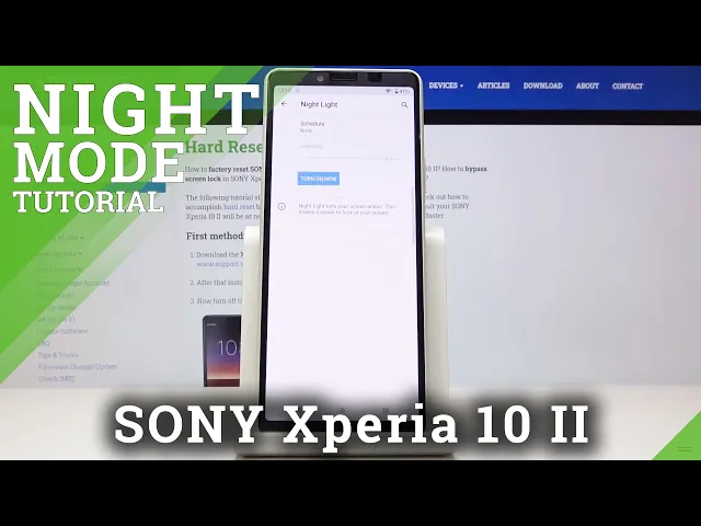 Video thumbnail for How to Enable Night Mode in SONY Xperia 10 II - Eye Comfort Mode