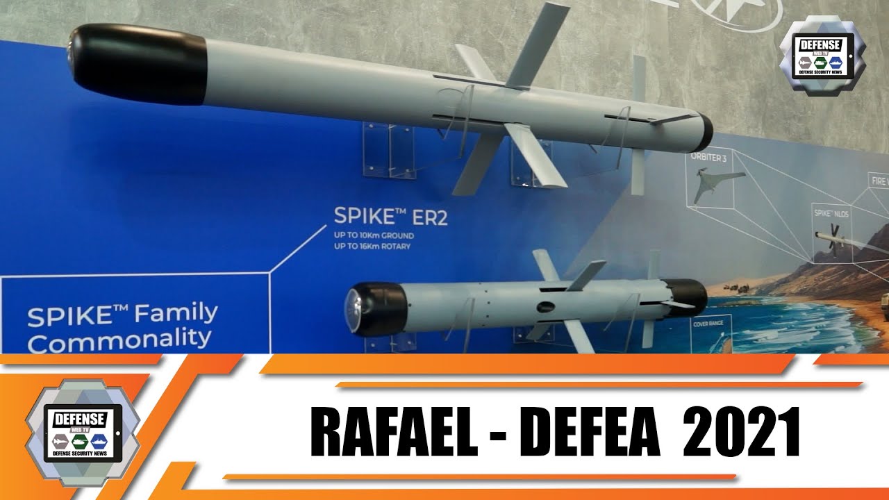 'Video thumbnail for DEFEA 2021 Rafael from Israel presents modern defense equipment in the field of Land - Air - Sea'