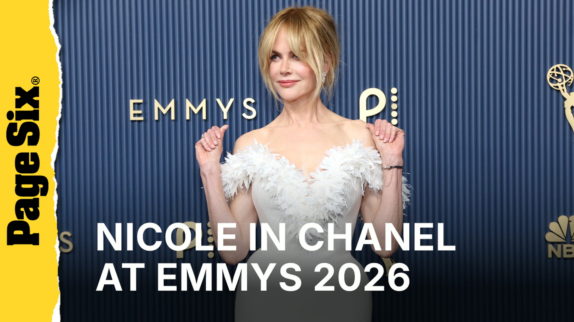 Video thumbnail for Nicole Kidman serves sculptural floral fantasy in Chanel at Emmys 2026