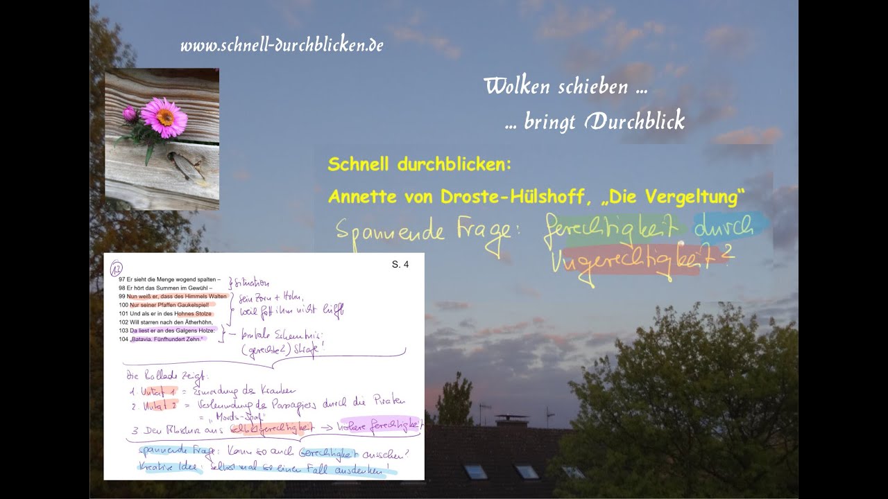 Video thumbnail for Gerechtigkeit durch Ungerechtigkeit? Die Ballade "Die Vergeltung" zeigt, wie das aussehen kann