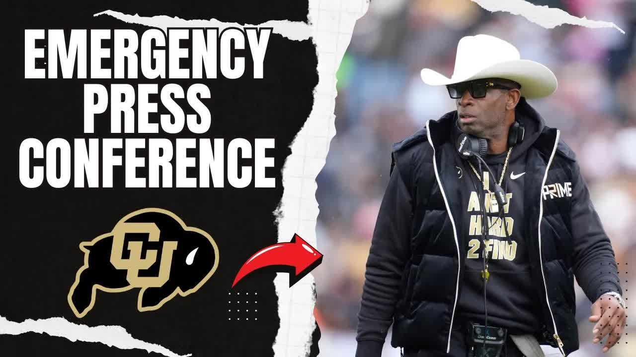 'Video thumbnail for Deion Sanders LIVE EMERGENCY Press COnference - IS HE RETIRING?'