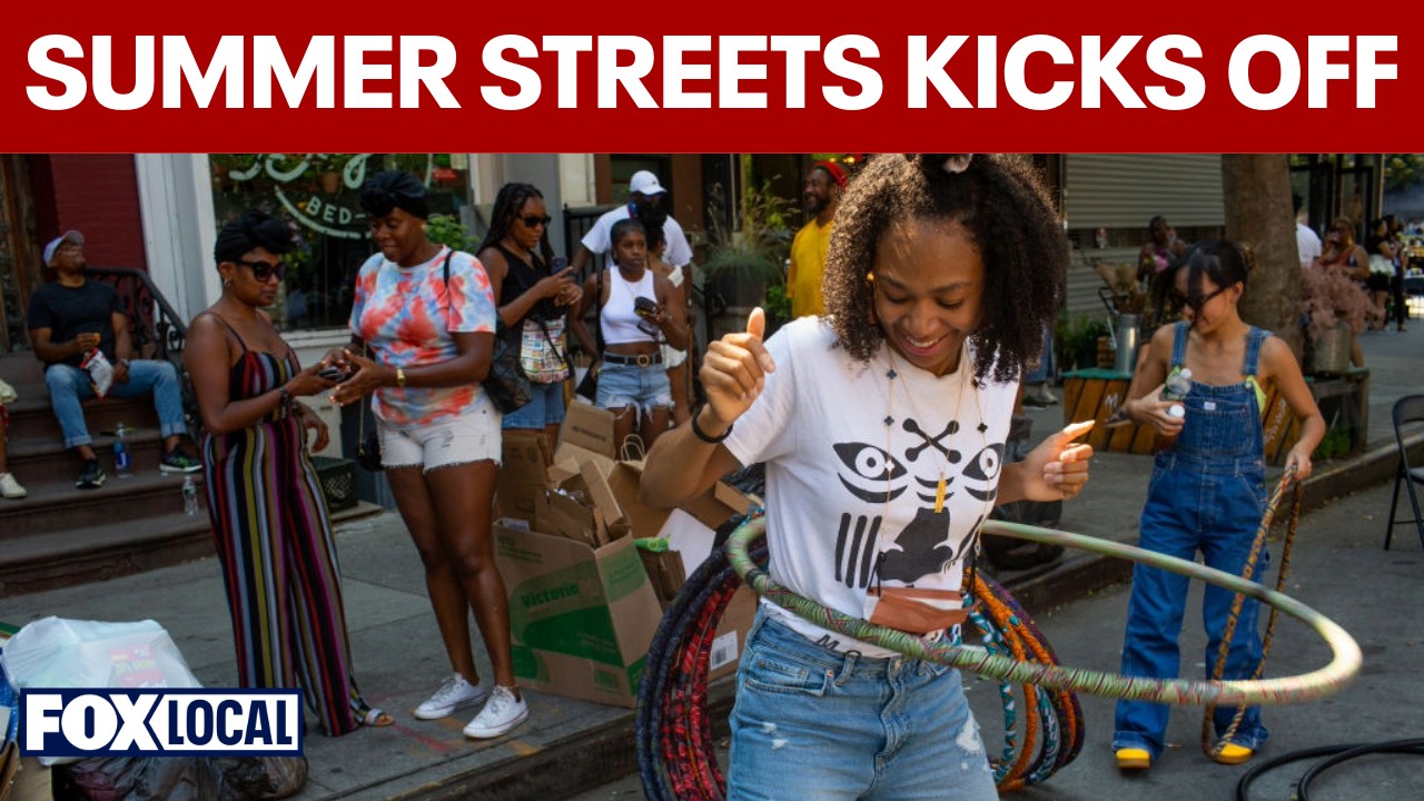 Video thumbnail for NYC launches Summer Streets as cars make way for outdoor activities