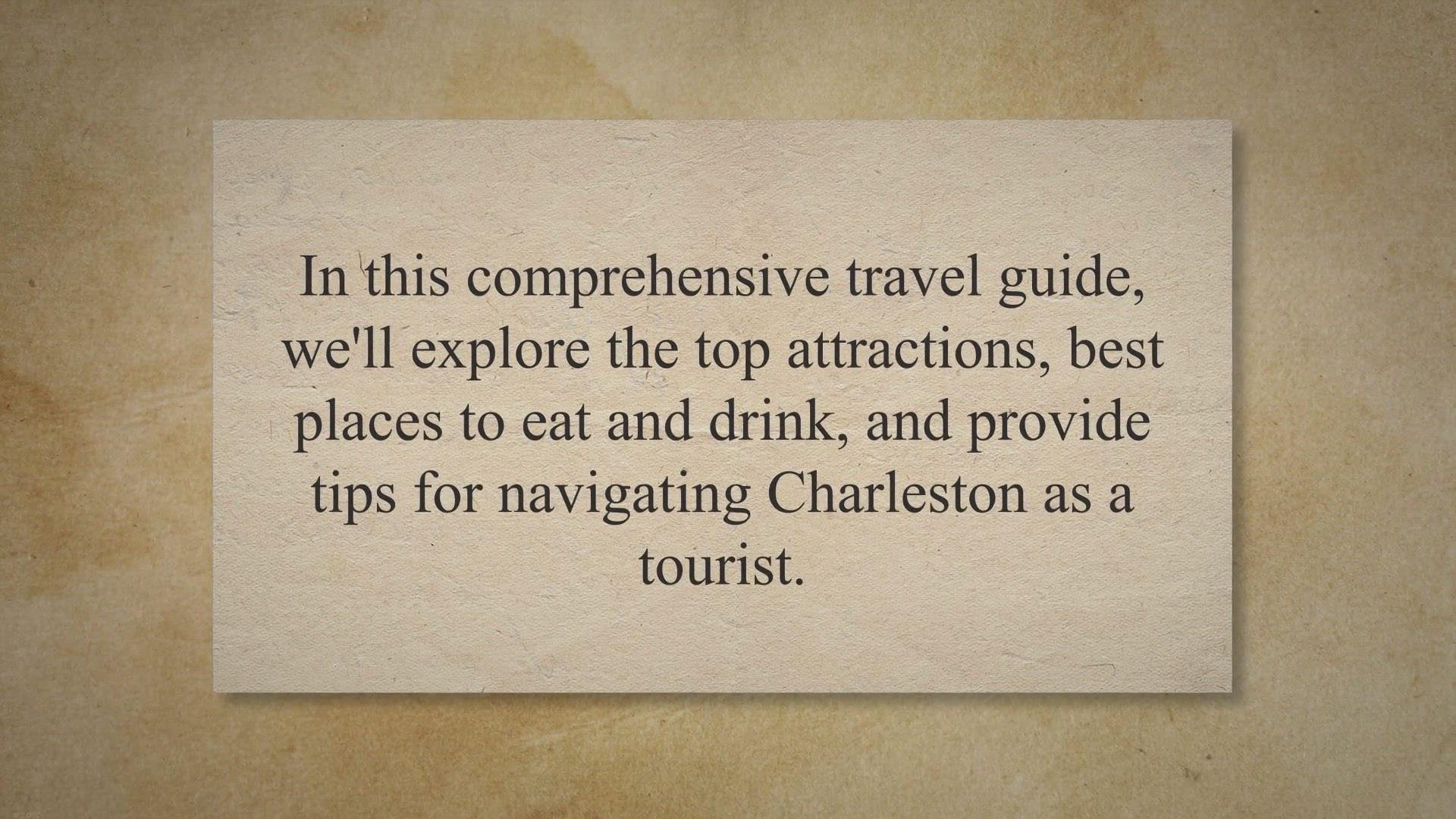 'Video thumbnail for Discovering Charleston: A Comprehensive Travel Guide to the Best Attractions, Dining, and Navigation Tips in South Carolina's Historic City'