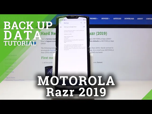 Video thumbnail for How to Backup Data in MOTOROLA Razr 2019 – Add Google Backup Account