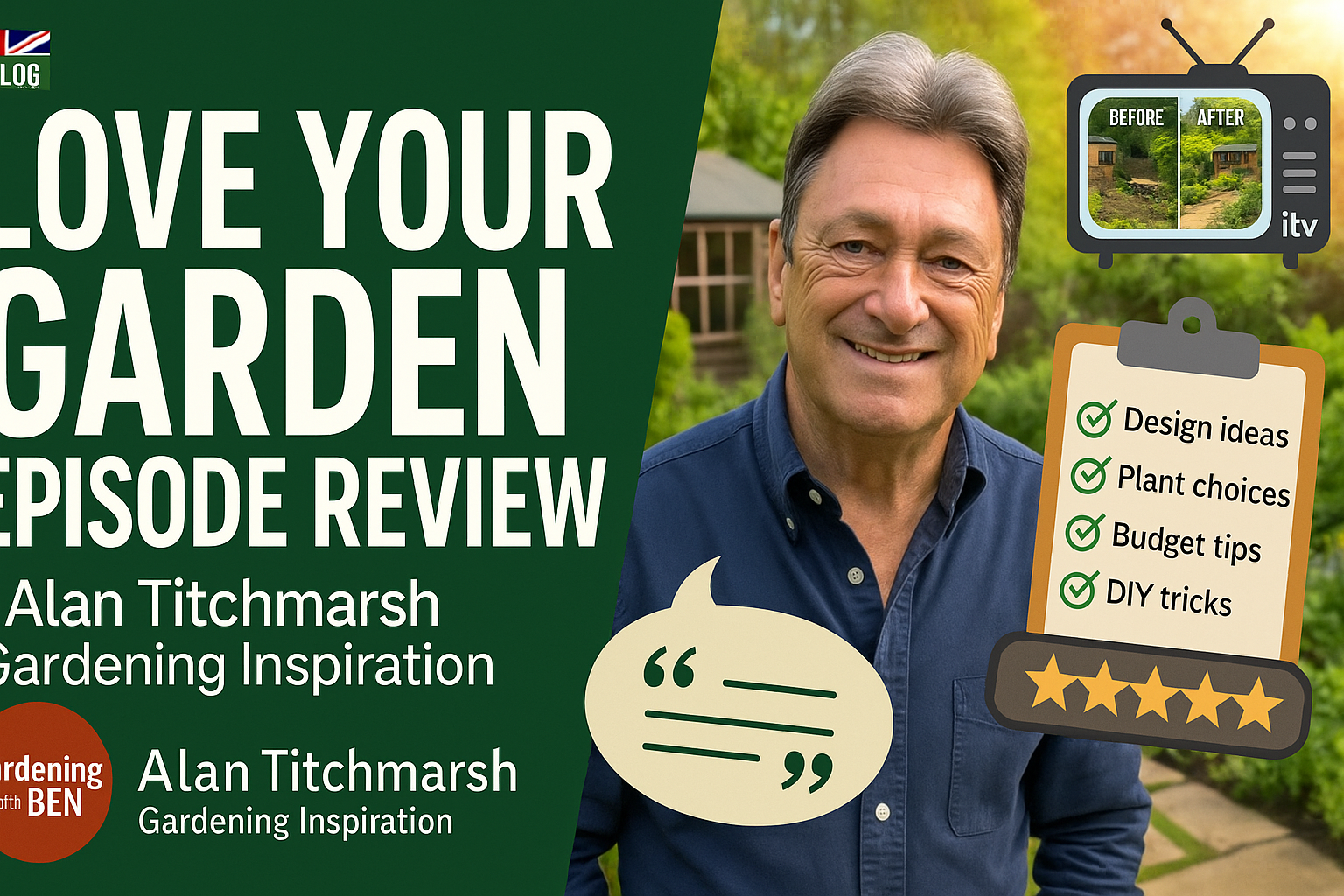 Video thumbnail for 🎥 ✅ Love Your Garden with Alan Titchmarsh 🌿✨ | Gardening Inspiration & Tips Review