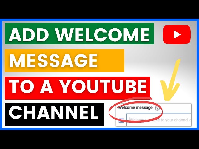 Video thumbnail for How To Add Welcome Message To Your YouTube Channel? [in 2025]