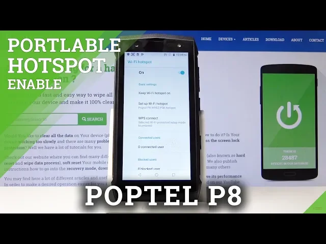 Video thumbnail for How to Share Network in Poptel P8 - Mobile / Portable HotSpot