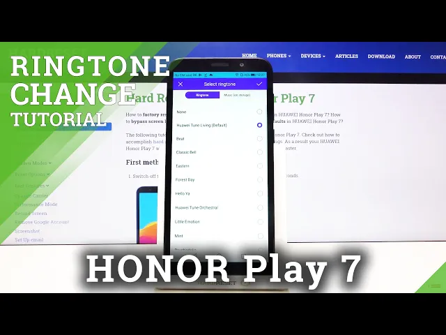Video thumbnail for How to Change Ringtone in Honor Play 7 – Discover Available Ringtones